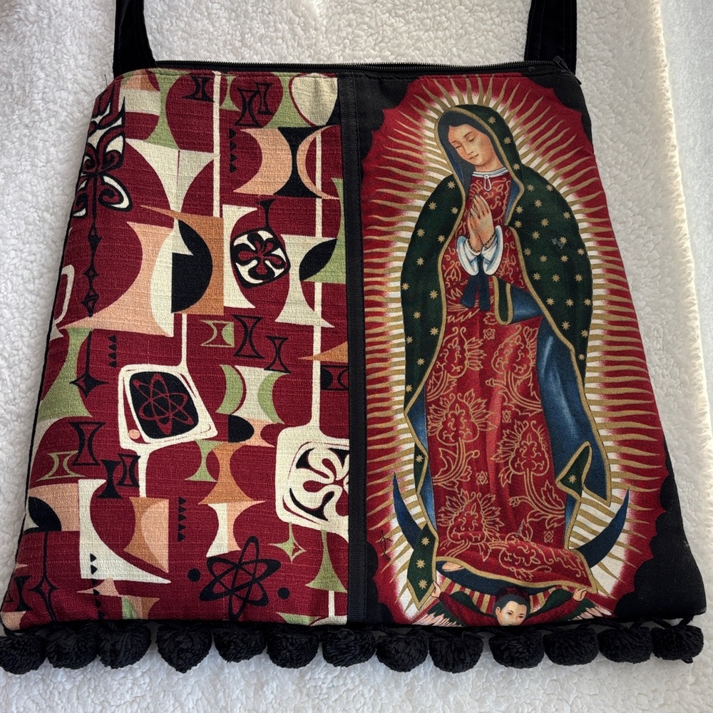 Bolsa Bonita Our Lady of Guadalupe Crossbody Purse Handmade